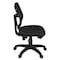 Harrison Swivel, Black Seat, Black Back, 18 W 21 L 35.5 H, No Arms, Metal, Fabric Seat 5129BK - alternate 4